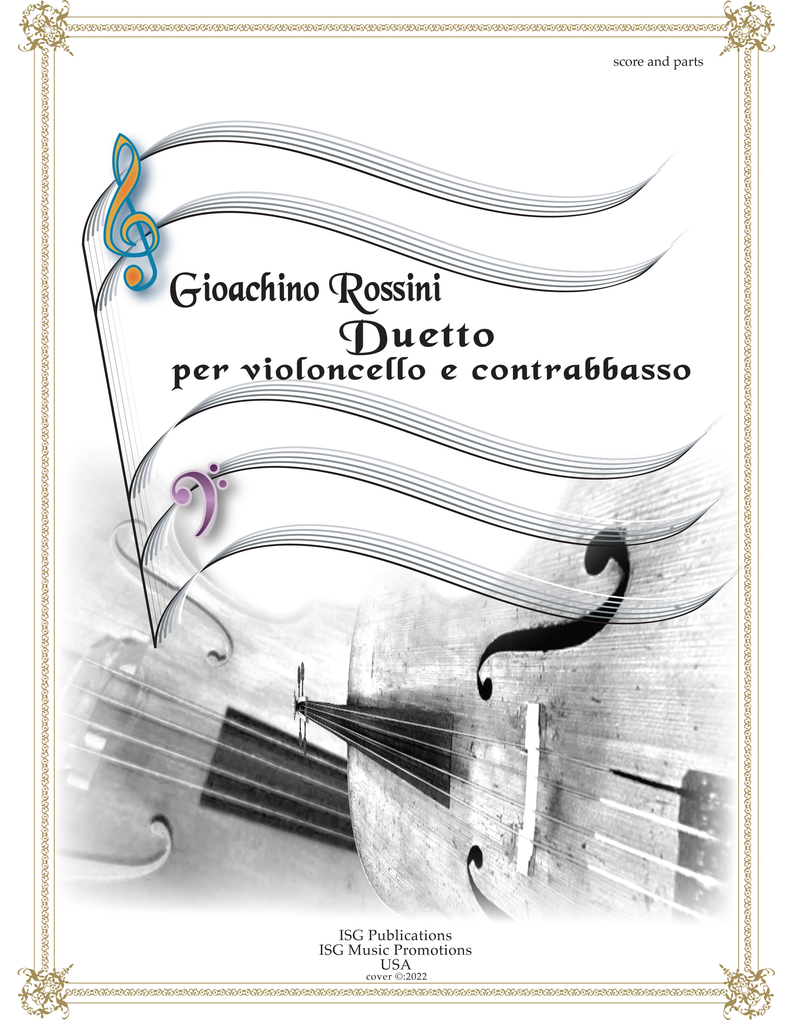 Rossini Duetto for cello and bass